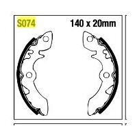 SUZUKI LT 230 E 85 - 87 LT 250 E - F 85 - 86 LT 300 E 88 - 89 FRONT BRAKE SHOES SET LEFT AND RIGHT S74X2