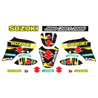 SUZUKI JR 80 STICKER KIT GRAPHICS SET TANK NOSE REAR GUARD