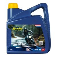 PUTOLINE DX4 10W40 10 W 40 SEMI SYNTHETIC FOUR STROKE MOTORCYCLE OIL 4 LITRE