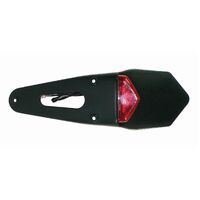 ENDURO OFF ROAD REAR TAIL LED LIGHT / NUMBER PLATE MOUNT KTM WR TE FE RED LENSE