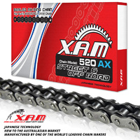 XAM X A M STREET & OFF ROAD SEALED X RING 520 CHAIN 120 LINK KTM YZF RMX CRF KX