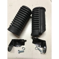 HONDA CT 110 POSTIE FOOT PEG RUBBER SET BRAND NEW PAIR WITH STEEL END STOPPER