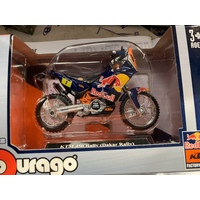 FACTORY KTM 450 RED BULL DAKAR RALLY  TOY MODEL DIECAST 1:18 SCALE GIFT IDEA URAGO 1