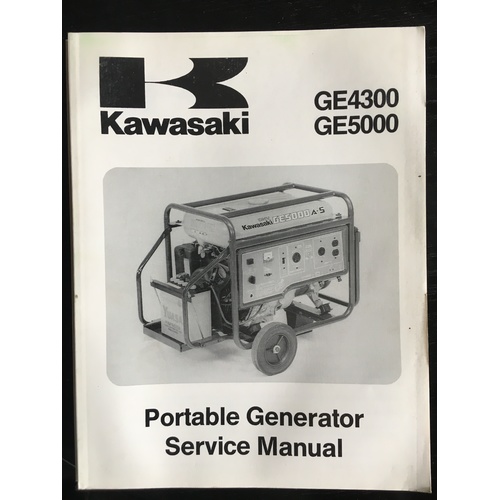 KAWASAKI GENERATOR GE4300 GE5000  WORKSHOP SERVICE MANUAL