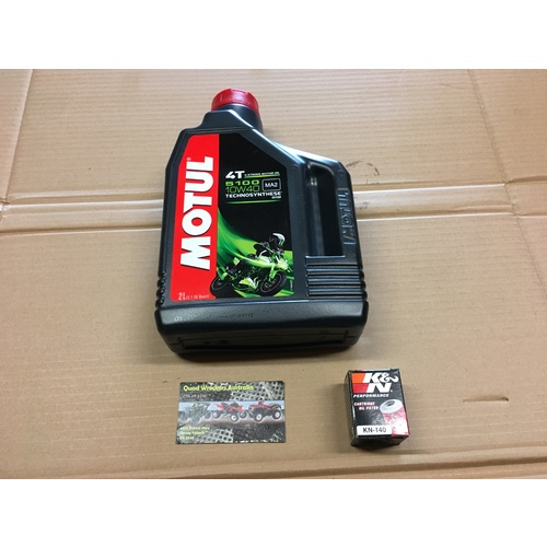 YAMAHA WR 250 450 F 2009 - 2015 ENGINE SERVICE KIT MOUTL 5100 K&N OIL FILTER 