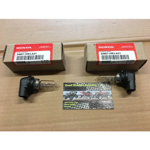 GENUINE HONDA TRX 420 500 HEAD LIGHT 2 X GLOBE 34901-HR3-A21  PAIR 