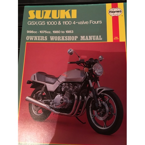 SUZUKI GS/GSX 1000 1100 FOUR 1980 1983 HAYNES  WORKSHOP MANUAL