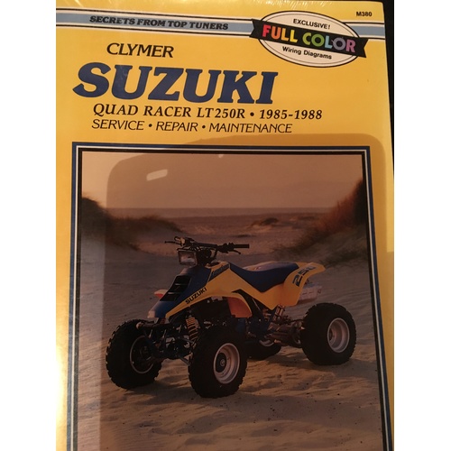 SUZUKI QUAD RACER LT259R 1985 1988 CLYMER WORKSHOP MANUAL