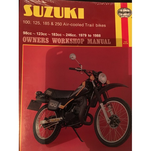 SUZUKI 100 125 185 250 TS TRAIL BIKE 1979 1988 HAYNES WORKSHOP MANUAL