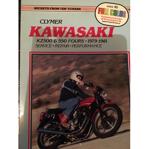 KAWASAKI KZ 500 550 FOURS 1979 1981 CLYMER WORKSHOP MANUAL