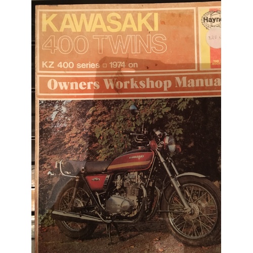 KAWASAKI KZ 400 TWINS 1974 ON HAYNES WORKSHOP MANUAL