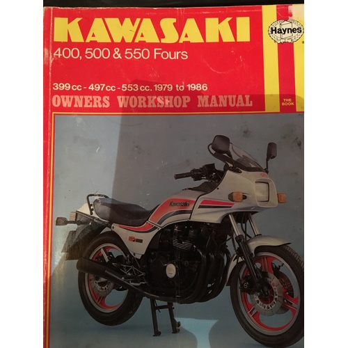KAWASAKI 400 500 550 FOURS 1979 1986 HAYNES WORKSHOP MANUAL