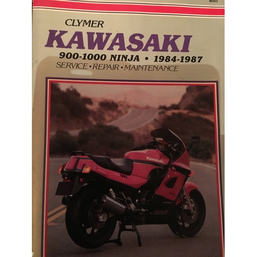 KAWASAKI 900 1000 NINJA 1984 1987 CLYMER WORKSHOP MANUAL