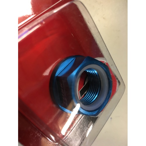 KTM HUSQVARNA HUSABERG REAR NYLOC AXLE NUT 20 X 1.5 BLUE
