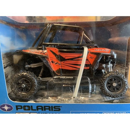 POLARIS RZR XP 1000  SXS OFF ROAD RACE MODEL DIECAST 1:18 SCALE ORANGE