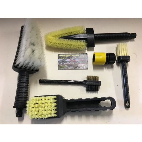 6 PCE CAR / TRUCK / BIKE WASH / CLEANING KIT SET WATER BRUSH