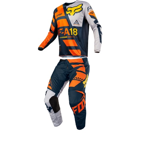 FOX 180 SAYAK 2018 GEAR SET ORANGE / BLUE YOUTH SIZE XL JERSEY 26 PANTS