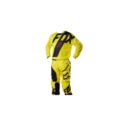 FOX RACING 180 GEAR SET MASTER YELLOW BLACK MX OFF ROAD PANTS SIZE YOUTH 24 LARGE JERSEY