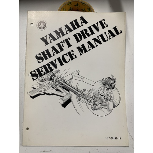 YAMAHA SHAFT DRIVE GENUINE YAMAHA WORKSHOP SERVICE MANUAL 1J7-28197-19