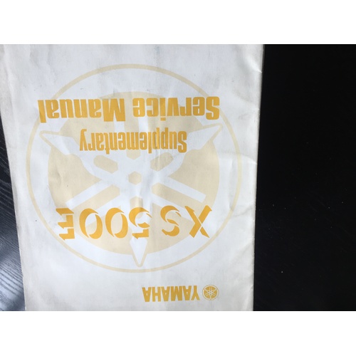 YAMAHA XS 500 E SUUPPLEMENTARY GENUINE YAMAHA SERVICE  WORKSHOP MANUAL