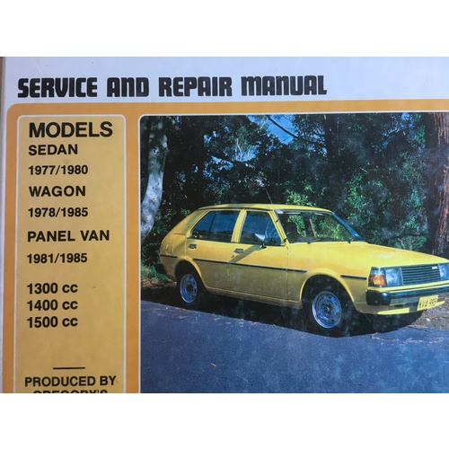 MAZDA 323 RWD SEDAN WAGON VAN GREGORYS WORKSHOP SERVICE MANUAL