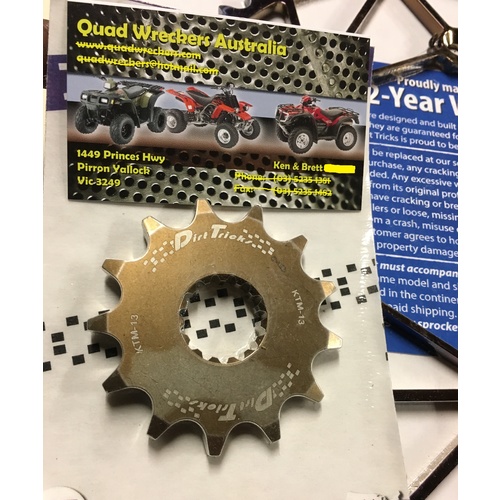 DIRT TRICKS FRONT SPROCKET KTM 125 150 200 250 300 350 450 500 520 530 13 TOOTH