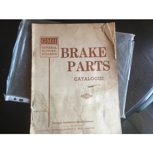 GENERAL MOTORS HOLDEN BEDFORD CHEV VAUXALL BRAKE PARTS CATALOGUE MANUAL
