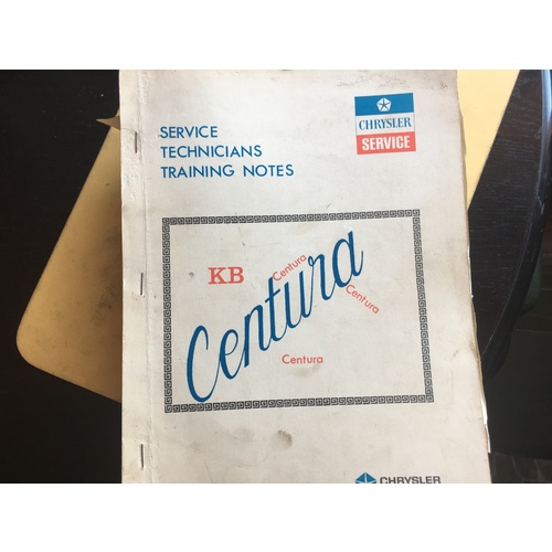 CENTURA CHRYSLER KB SERVICE TECHNITIONS  WORKSHOP SERVICE  MANUAL