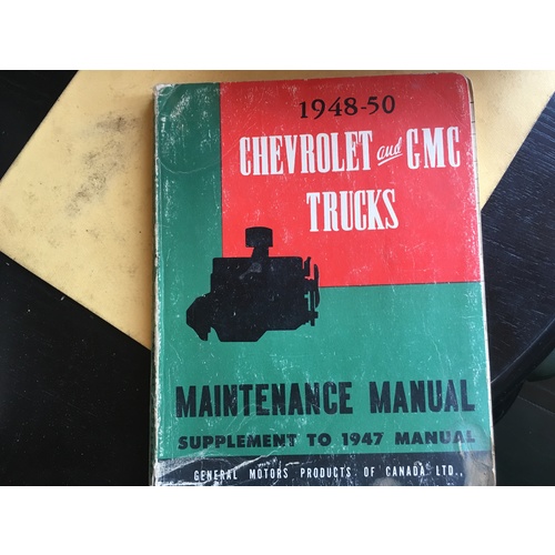 CHEVROLET AND GMC TRUCKS 1948 1950 GENERAL MOTORS WORKSHOP SERVICE MANUAL