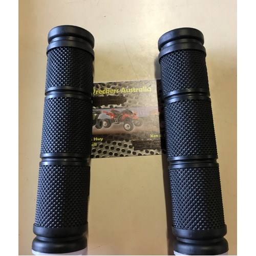 ATV HAND GRIPS HONDA YAMAHA KAWASAKI SUZUKI POLARIS HALF WAFFLE TRX YFM KLF LTA LTF