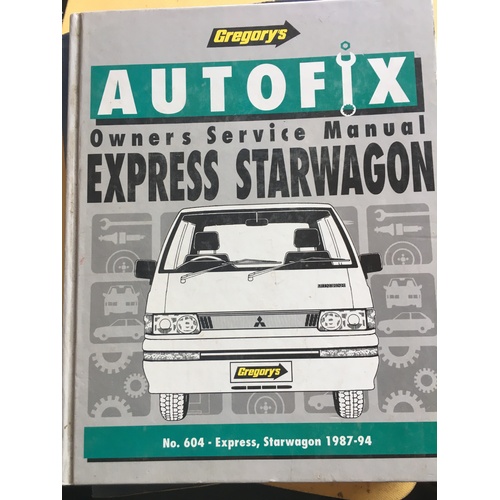 MITSUBISHI EXPRESS STARWAGON 1987 1994 GREGORYS WORKSHOP MANUAL