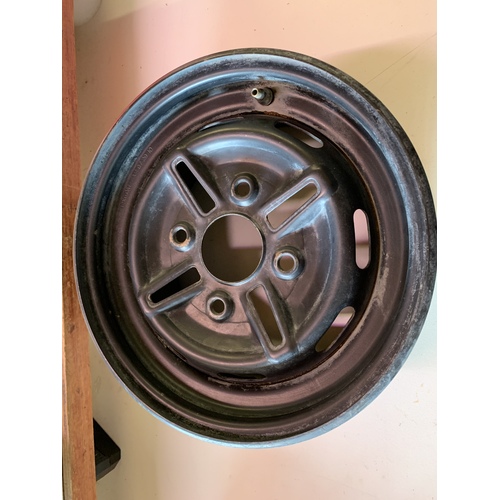YAMAHA KODIAK 400 450 GRIZZLY 350 BRUIN FRONT 12 INCH RIM 4 X 110 BLACK