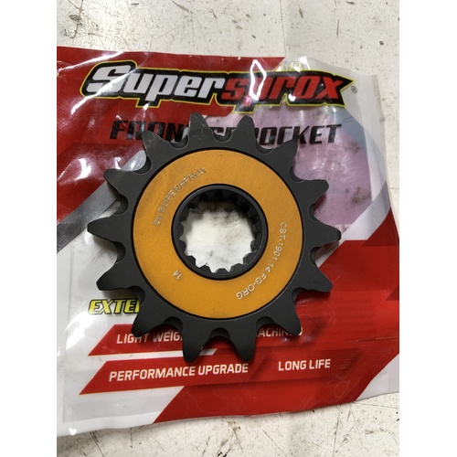 KTM SUPER SPROX STEEL FORGED ORG 14 TOOTH FRONT SPROCKET 125 200 250 300 350 400 450 500 525 HUSQUVARNA GASGAS BERG