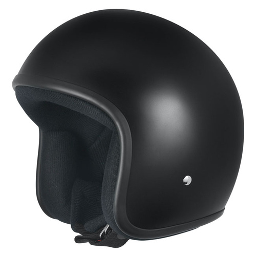 M2R OPEN FACE HELMET HARLEY VSTAR CRUISER GO CART FARM SEMI FLAT BLACK LARGE