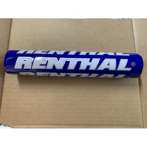 RENTHAL CROSS BAR PAD ROUND BLUE WHITE LETTERING YAMAHA YZ WR BERG KX RM CR CRF