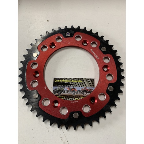 HONDA 45 TOOTH REAR STEALTH SUPERSPROX SPROCKET RED CR CRF CRFX XR 125 150 250 400 450 500 650