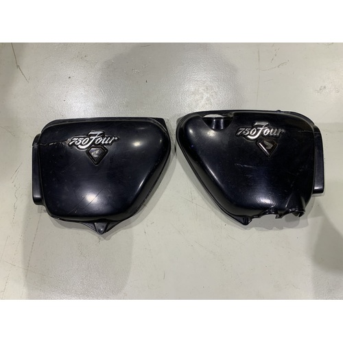 HONDA CB 750 FOUR LEFT AND RIGHT PLASTIC SIDE COVER SEE PICS