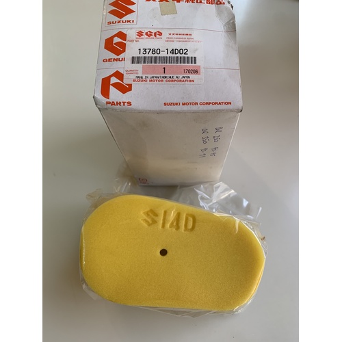 GENUINE SUZUKI FOAM AIR FILTER ELEMENT DR 250 90 - 95 350  90 - 99  13780-14D02