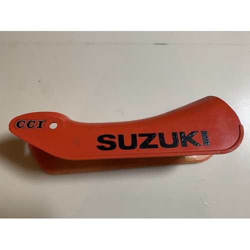SUZUKI RV 90 FAT WHEEL CENTER FRAME COWL COVER PLASTIC ORANGE 