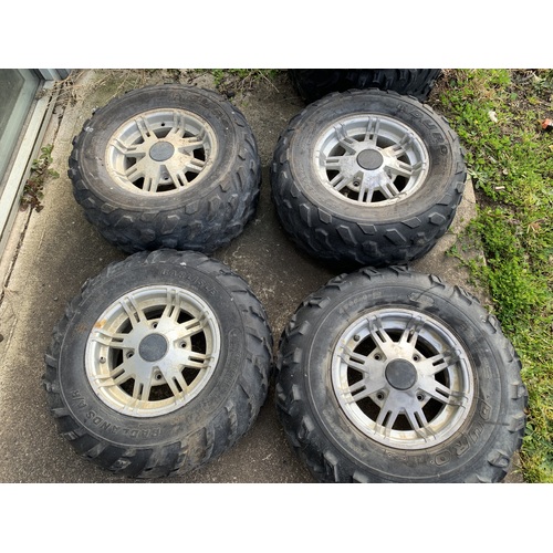 CANAM OUTLANDER XT 400 450 500 650 800 ALLOY RIMS WHEEL SET 4