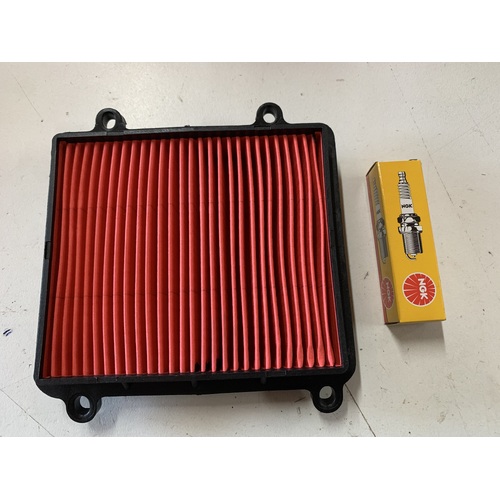HONDA XR 190 CT SERVICE KIT AIR FILTER AND NGK SPARK PLUG