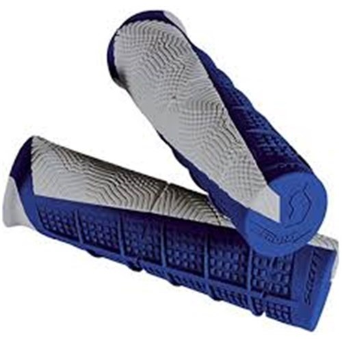 SCOTT BLUE GREY DUECE ATV HAND GRIPS HONDA YAMAHA KAWASAKI SUZUKI POLARIS TRX YFM KLF LTA LTF