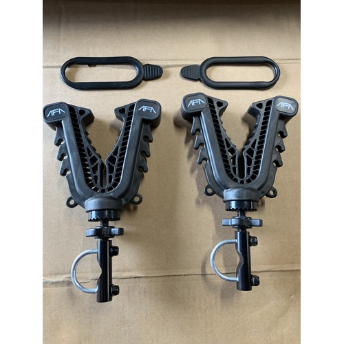  SINGLE GUN / BOW RACK V GRIP RIFLE HUNTING ATV UTV UTE U BOLT MOUNT