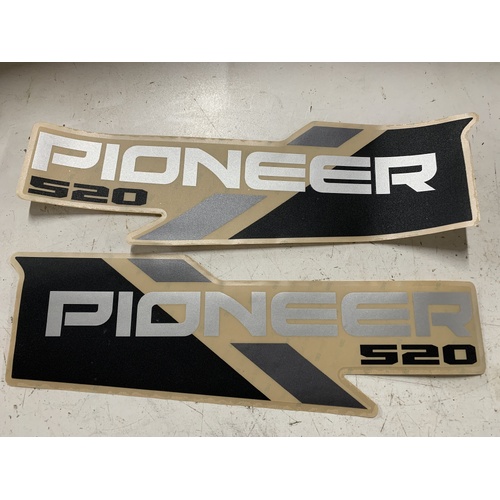 HONDA PIONEER 520 STICKERS TRAY TUB GRAPHICS LEFT AND RIGHT