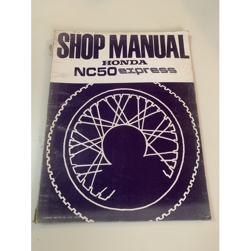 GENUINE HONDA NC 50 EXPRESS WORK SHOP MANUAL