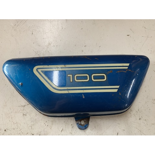 YAMAHA LS3 100 LEFT TIN SIDE COVER BLUE ISH TEAL