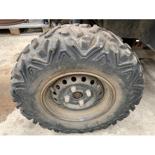 HONDA PIONEER SXS 700 520 500 FRONT WHEEL RIM WITH 25 X 8 X 12 TYRE SPARE  WRECKING