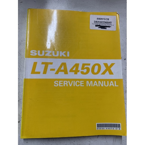 GENUINE SUZUKI LTA KING QUAD 450 X WORKSHOP SERVICE MANUAL BOOK KINGQUAD 99500-44070-01E