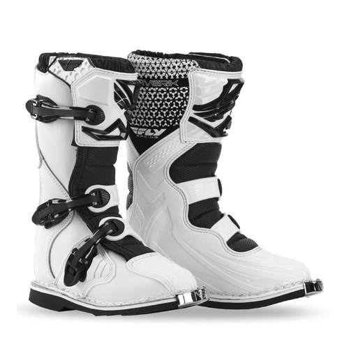 FLY RACING MAVERICK JUNIOR YOUTH DIRT BIKE BOOTS white SIZE 6