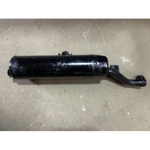 SUZUKI LTF 250 OZARK EXHAUST MUFFLER PAINTED BLACK